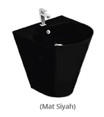 İGLOO LAVABO MONOBLOK TURAVİT - MAT SİYAH - 1