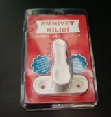 ALACA PLASTİK KAPI VE PENCERE EMNİYET KİLİDİ ( PLASTİK ) thumbnail 3