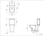 ALİZE ALTTAN ÇIKIŞ KLOZET+REZERVUAR TURASER thumbnail 2