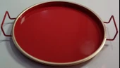 LAVİN 12478 METAL TEPSİ KIRMIZI 24 cm - 1
