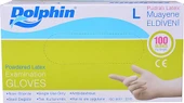 DOLPHİN LATEKS MUAYENE ELDİVENİ PUDRALI L BEDEN - 1