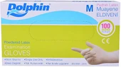 DOLPHİN LATEKS MUAYENE ELDİVENİ PUDRALI M BEDEN - 1