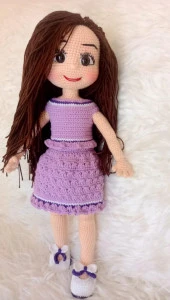 Hakime Bebek Amigurumi Organik Oyuncak - 5