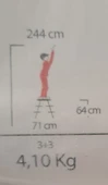 ÇİFT ÇIKIŞLI METAL MERDİVEN 3 BASAMAK ( 3+3 BASAMAKLI ) - 2