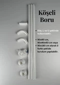 BANYO PERDESİ BORUSU KÖŞELİ ( 1 ADET FİYATIDIR ) - 2