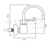 KERASUS SATURN SERİSİ - MİX ÜSTTEN APLİKE EVYE BATARYASI 40Ø thumbnail 2