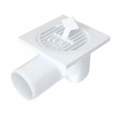 BEYAZ YER SÜZGECİ 15 x 15 cm - Ø 70 YANDAN ÇIKIŞ YER SİFONU ( BEYCO ) - 1