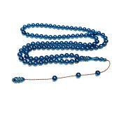 Küre Model 7-7mm Sistemli 99 Habbe Ateş Sıkma Kehribar Tesbih thumbnail 1