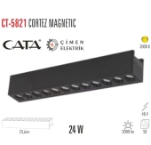CATA CT 5821 24W Cortez Magnetıc Spot Siyah 3200K Günışığı - 1