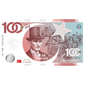 Türkiye Cumhuriyeti 100. Yıl "Demokrasi" Banknotu - 1
