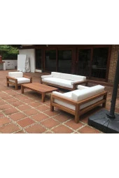 ODUNS Bella 3+2+1 Bahçe Balkon Teras Ahşap Oturma Grubu (Fırça Boya) - 2