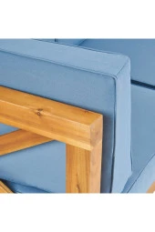 ODUNS Defne Bahçe Balkon Teras Ahşap Köşe Koltuk Takımı - 3