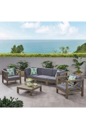 ODUNS Herakles 3+1+1 Bahçe Balkon Teras Ahşap Oturma Grubu - 1