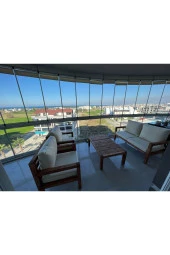 ODUNS Trian 2+1+1 Bahçe Balkon Teras Ahşap Oturma Grubu - 3