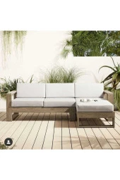 ODUNS Lotus Bahçe Balkon Teras Ahşap Köşe Takımı - 1