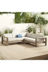 ODUNS Viola Bahçe Balkon Teras Ahşap Köşe Takımı - 1