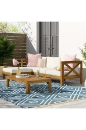 ODUNS Milo Bahçe Balkon Teras Ahşap Köşe Takımı - 1