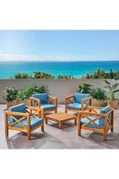 ODUNS Armin Bahçe Balkon Teras Ahşap Koltuk Takımı - 1