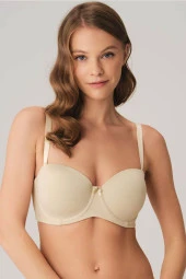 Kadın Balenli Beyaz Dolgusuz Askısız Straplez Yumuşak Süngerli Günlük Klasik T-Shirt Sütyeni - 5