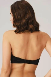 Kadın Balenli Beyaz Dolgusuz Askısız Straplez Yumuşak Süngerli Günlük Klasik T-Shirt Sütyeni - 8