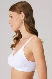 Kadın Balensiz Desteksiz Beyaz Dolgusuz Toparlayıcı Günlük Klasik Küçültücü Sütyen - 2