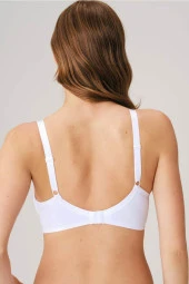 Kadın Balensiz Desteksiz Beyaz Dolgusuz Toparlayıcı Günlük Klasik Küçültücü Sütyen - 3