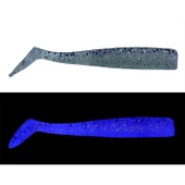 Mef Sargan 8cm 5 Adet Silikon Yem  UV Naturel Ghost - 1