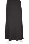 Hesna Kadın Talia Sim Pervazlı Astarlı Lastikli Siyah Çan Etek - 4