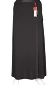 Hesna Kadın Talia Sim Pervazlı Astarlı Lastikli Siyah Çan Etek - 1