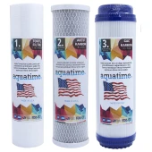 Açık Kasa Su Arıtma Cihazı Filtresi 3lü Seti Çift Karbonlu thumbnail 2