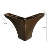 4 Adet Ilgaz Bellona Mobilya Ayak Koltuk Çekyat Ayağı 10 cm Kahverengi - 2