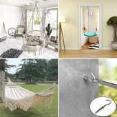 Kancalı Çelik Dübel Salıncak Boks Torbası Avize İçin Gömlekli Açık Ağız Kanca M10 thumbnail 3