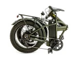 Bisan F2 E-Folding Katlanır Elektrikli Bisiklet Haki yeşil Sarı E-Bike - 2
