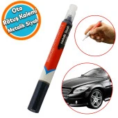 Oto Rötuş Kalemi 5 ML Araç Kaporta Tampon Çizik Giderici Fırça Yenileme Metalik Siyah Renk Boya thumbnail 1