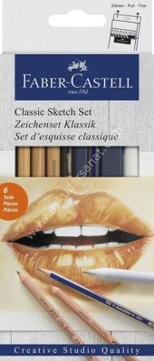 Faber Castell Klasik Sketch Seti 6 parça 114004 thumbnail 1