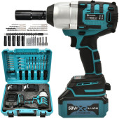 Prohummer PH-SM188 Extra Güçlü 58VF Professional Somun Sökme Set ve Akülü Vidalama - 1