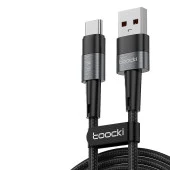 Toocki TQ-X08F 1M 66W Hasırlı Usb to Type-C PD Hızlı Şarj Kablosu - 3