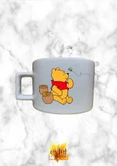 Winnie The Pooh Temalı Sevimli Özel Tasarım Baskılı Kupa Bardak Espresso Türk Kahvesi Bardağı - 1