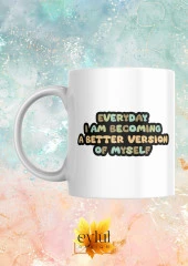 Motivasyon Temalı İngilizce Renkli Baskılı Eğlenceli Özel Tasarım Baskılı Kupa Bardak thumbnail 1