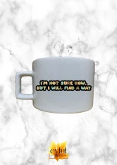 Motivasyon Temalı İngilizce Özel Tasarım Baskılı Kupa Bardak Espresso Türk Kahvesi Bardağı - 1