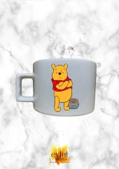 Winnie The Pooh Temalı Sevimli Özel Tasarım Baskılı Kupa Bardak Espresso Türk Kahvesi Bardağı - 1