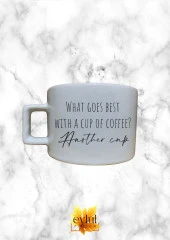 Kahve Temalı İngilizce Eğlenceli Özel Tasarım Baskılı Kupa Bardak Espresso Türk Kahvesi Bardağı thumbnail 3