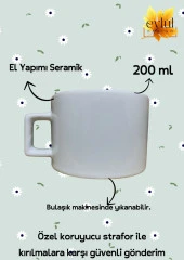 Worry Less Renkli Motivasyon Özel Tasarım Baskılı Kupa Bardak Espresso Türk Kahvesi Bardağı - 2