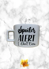 Spoiler I Dont Care Eğleceli Temalı Kahve Özel Tasarım Baskılı Kupa Bardak Espresso Türk Kahvesi - 1