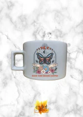 Dreams Happen Motivasyon Temalı Kahve Özel Tasarım Baskılı Kupa Bardak Espresso Türk Kahvesi - 1