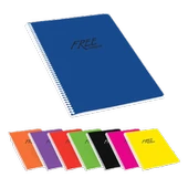 Keskin Color Free A5 60yp. Çizgili Spiralli Plastik Kapak Not Defteri / B15 - 1