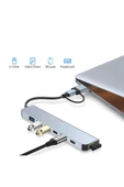 7 in 1 Usb/type-c Telefon IPAD-PC ve Televizyonlar Şarj ,Mause Klavye Uyumlu Veri Aktarımı HUB - 2