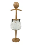 Kız Bebek Şortlu Takım Naturel Kumaş - 4