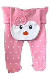 Kız Bebek Takım 5'li Penguen Pembe - 2