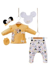 Kız Bebek Takım 5'li Bebek Zıbın Takım Mickey Mouse 0-3 Ay - 1